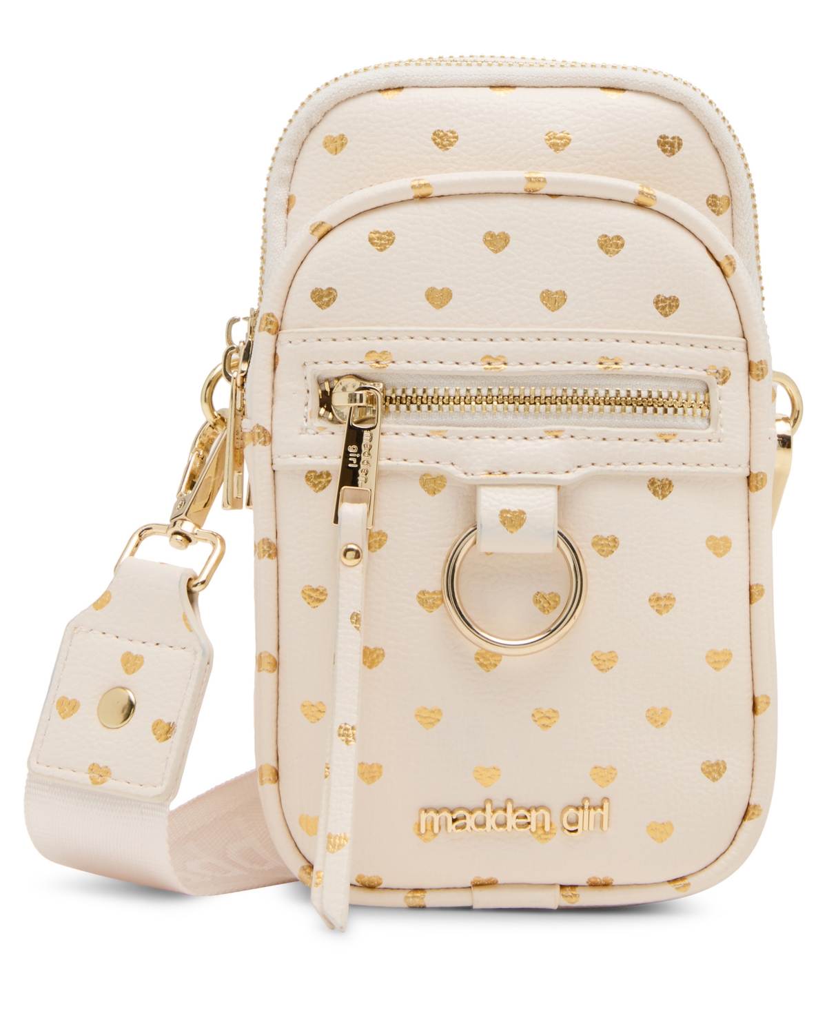 Madden Girl Dani-p North/south Crossbody In Neutral