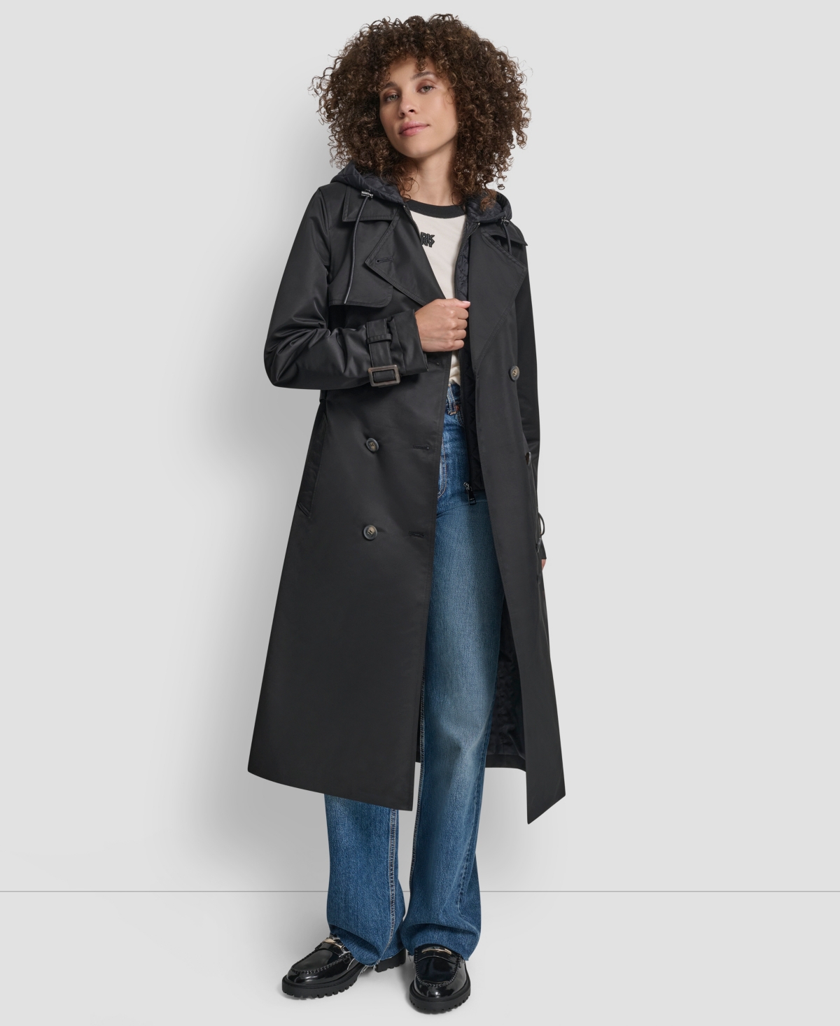 Dkny Women's Double Breasted Trench Coat