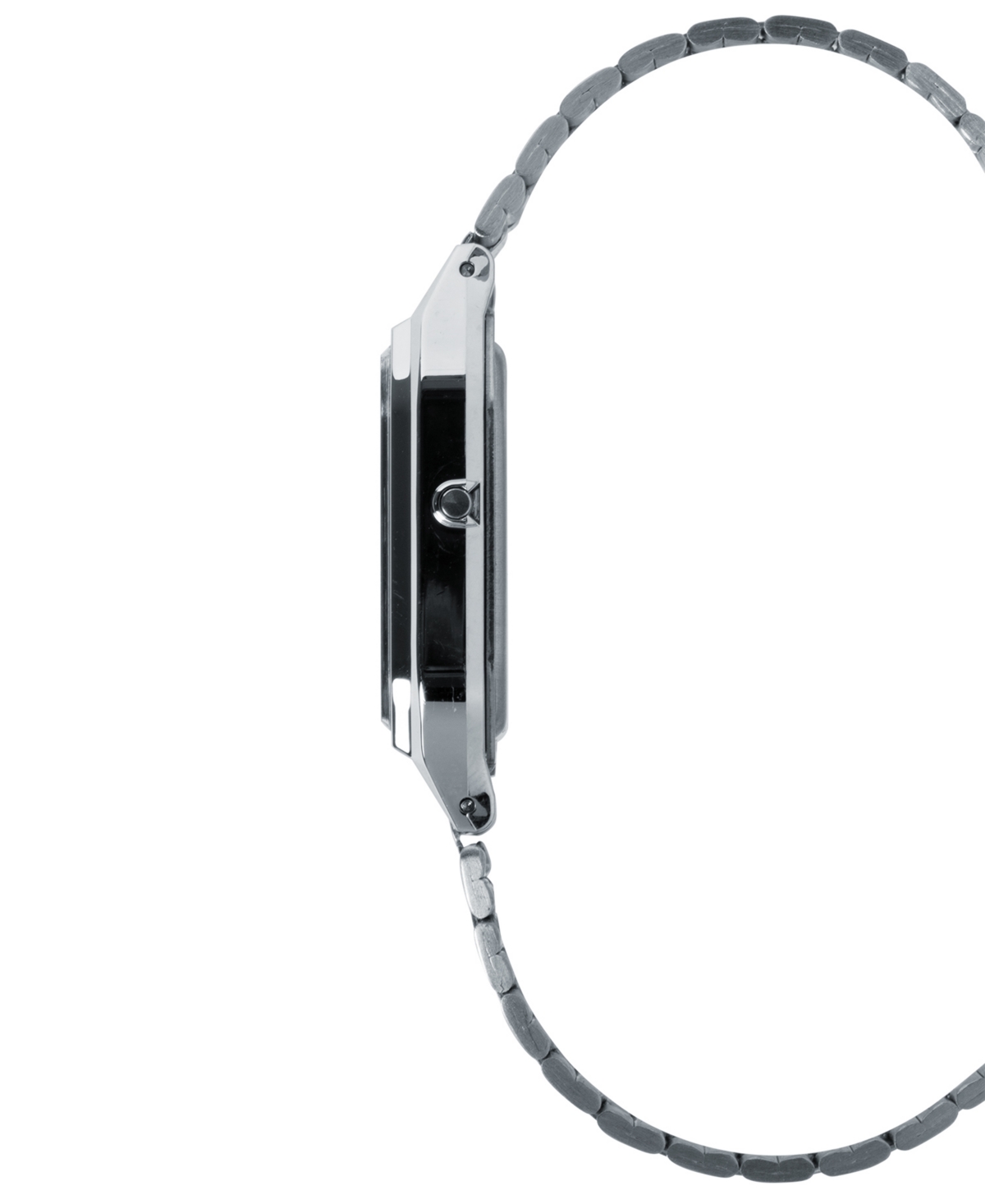 Casio Unisex Analog Digital Silver-tone Stainless Steel Watch, 29.8mm In Metallic