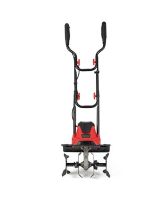 Ironmax Corded Electric Tiller Cultivator, 10 Amp Powerful Foldable Garden Rototiller