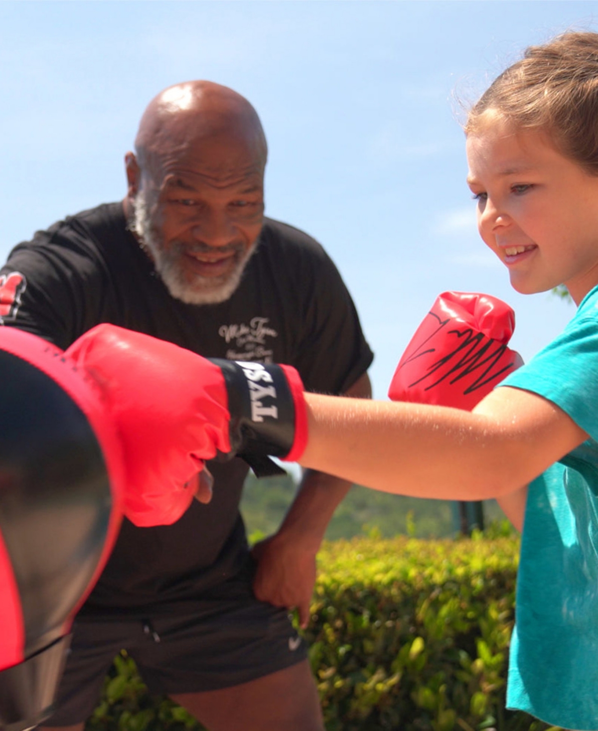 World Tech Toys Mike Tyson Kid's Boxing Desktop Punching Bag In Transparent