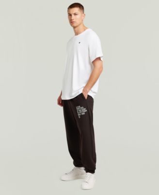 Men's Print Loose Tapered Sweatpants