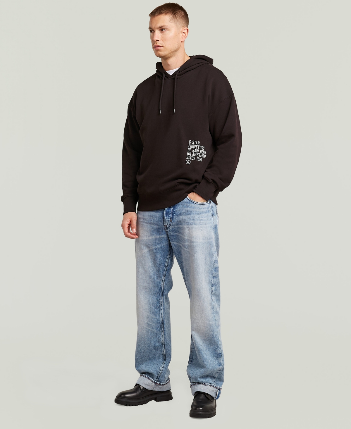 G-Star Raw Men's Loose-Fit Hooded Sweatshirt