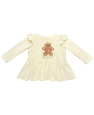 Baby Girls' Gingerbread Top, Leggings and Headband, 3-Piece Set