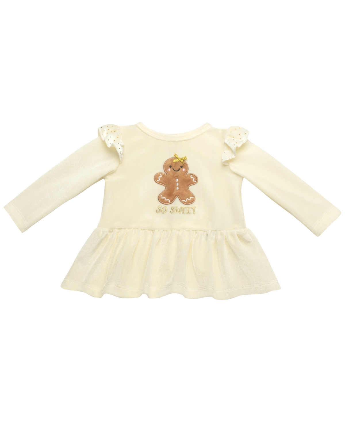 Baby Starters Baby Girls Gingerbread Top, Leggings And Headband, 3-piece Set In Yellow