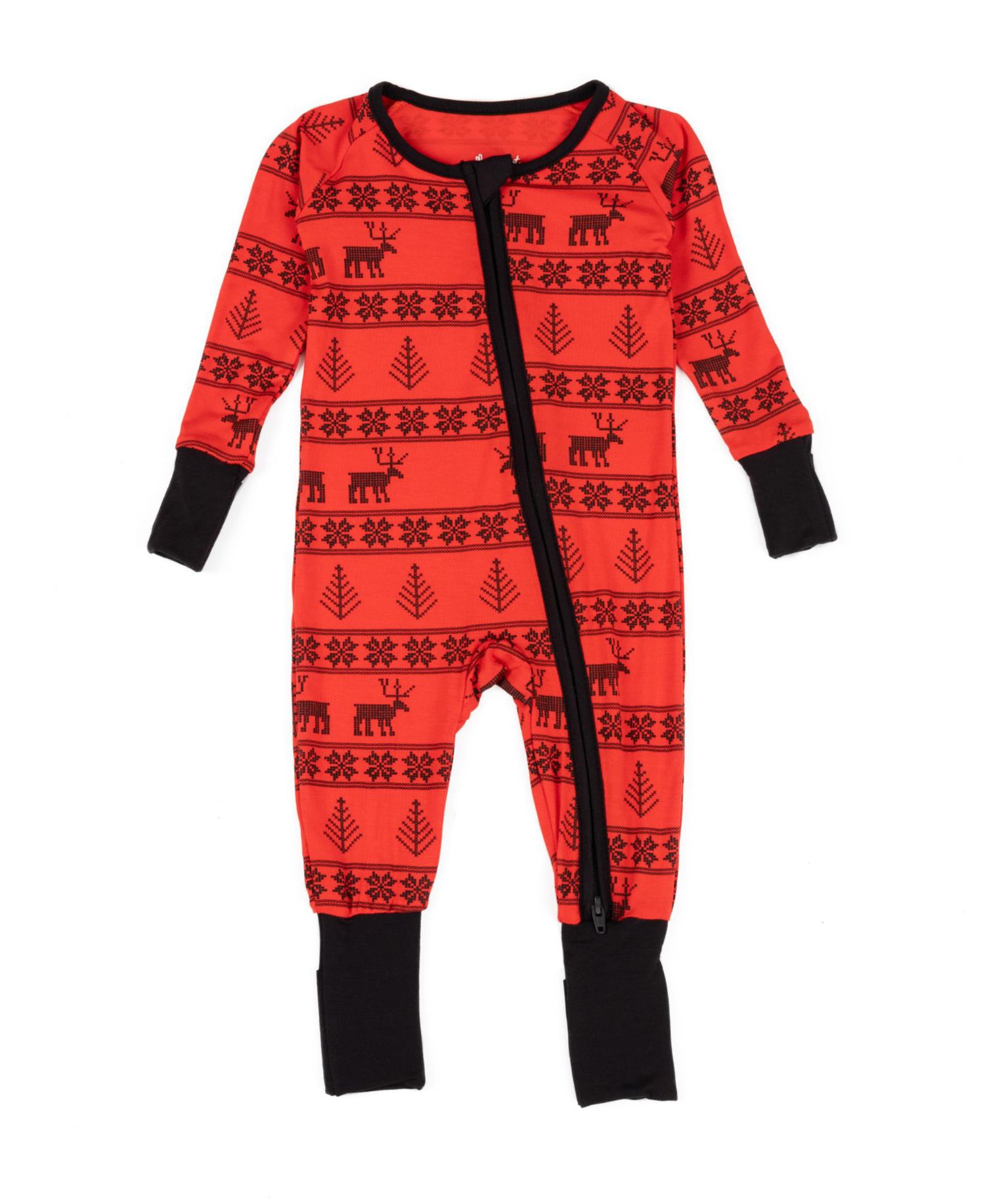 Toddler One Piece Viscose from Bamboo Holiday Pajamas
