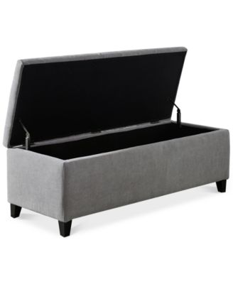 Madison Park Shandra Tufted Top Upholstered Storage Bench