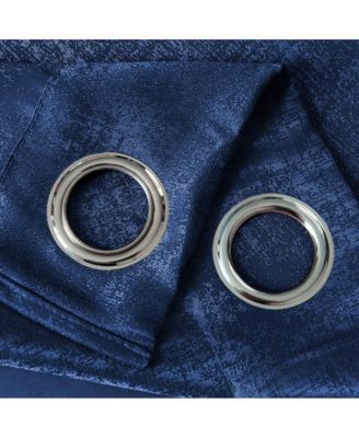 Roxy Two Tone Jacquard Grommet Single Panel - 54x84", Navy