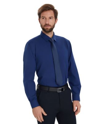 Men's Solid Regular-Fit Dress Shirt, Macy's Exclusive