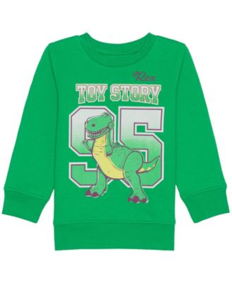 Toy Story - Boys Toddler 2T-5T Rex Crewneck Sweatshirt