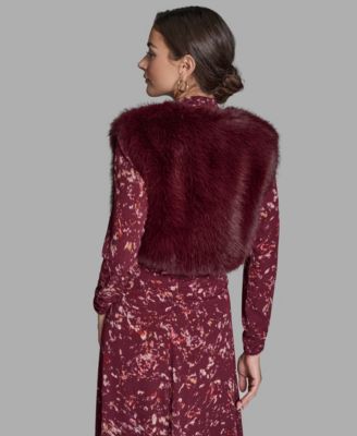 Women's Sleeveless Cropped Shrug Jacket