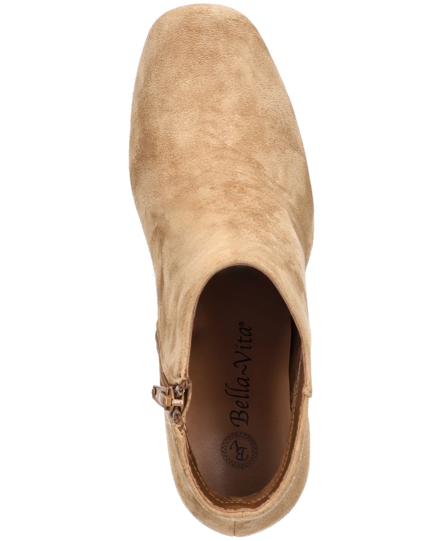 Женские ботинки Bella Vita Wilma Square Toe Ankle, цвет: Седельно-коричневый замшевый кожаный — фото 4