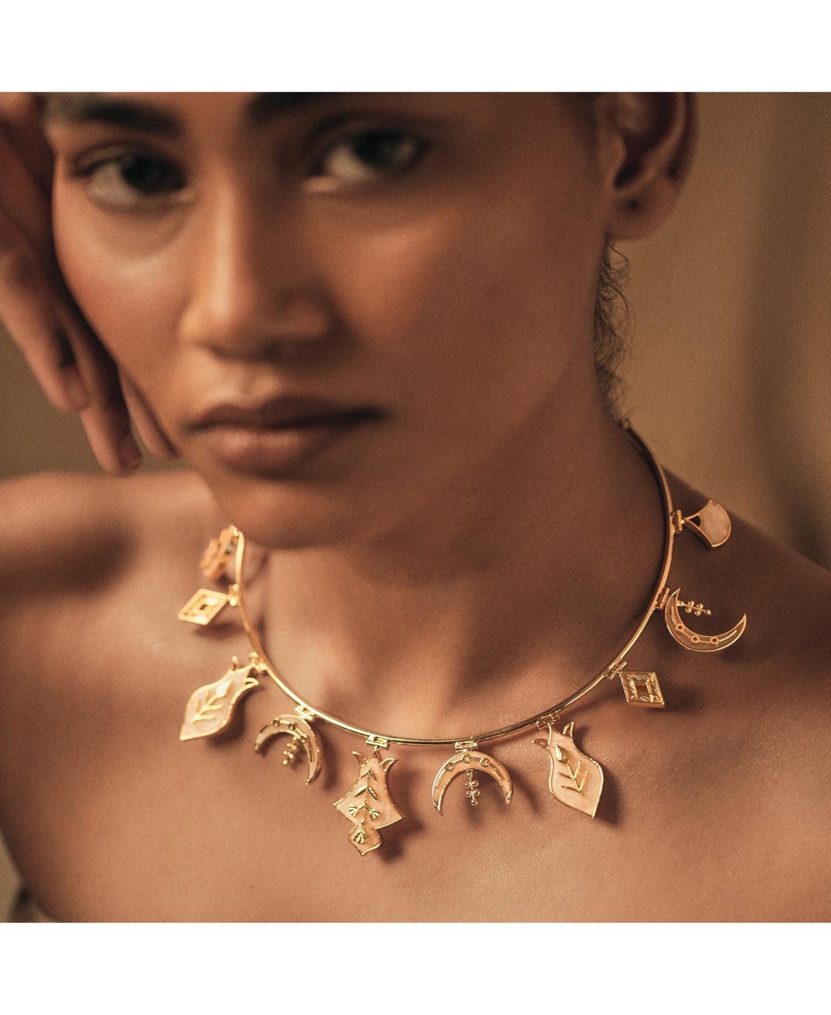 Dhwani Bansal Hamsa Necklace