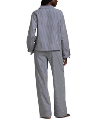 Women's 2-Piece Buttoned Shirt and Pants Pajama Set