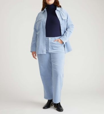 Women's Cassidy High Rise Straight Corduroy Pants