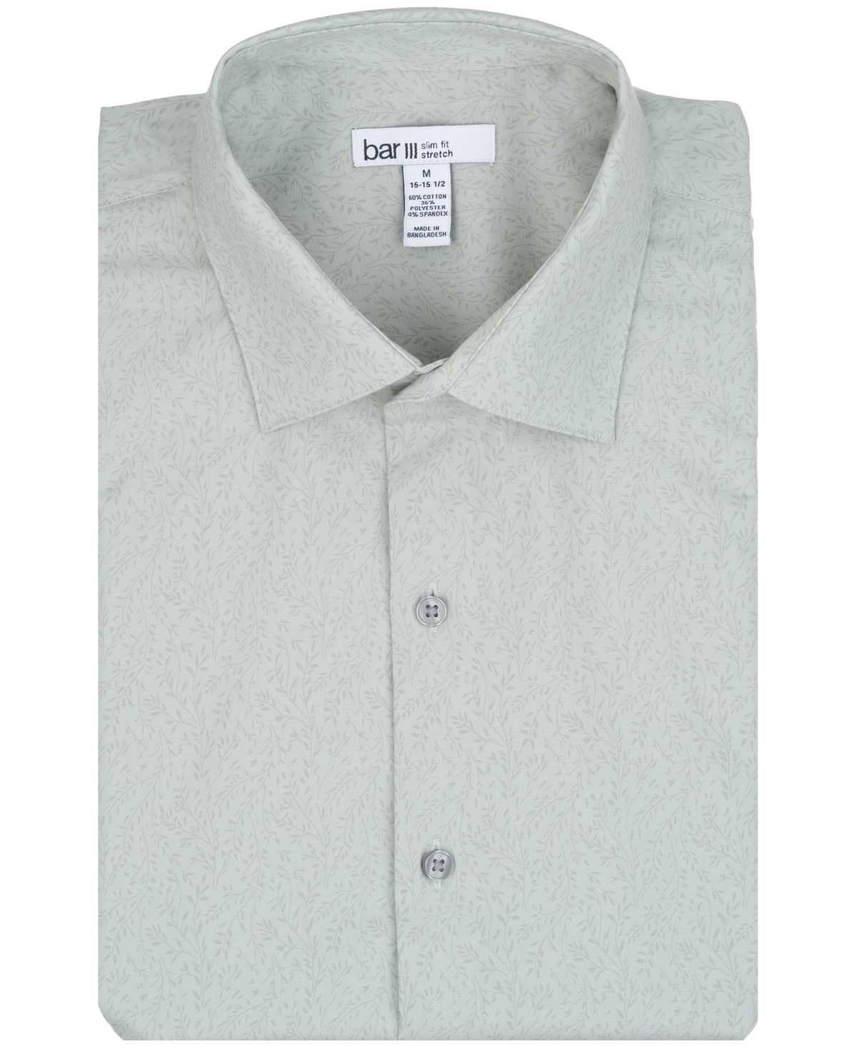 Bar Iii Slim Fit Men's Vine Print Dress Shirt, Created for Macy's