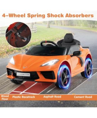 12V Electric Kids Ride On Car Licensed Chevrolet Corvette C8 with Remote Control Ages 3+ Years Old