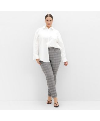 Plus Size Bengaline Check Pant