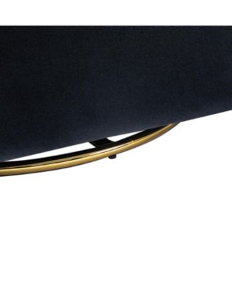 Swivel Accent Chair with Gold Metal Base for Living Room Nursery