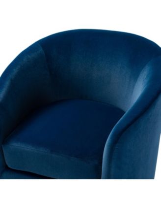 Swivel Accent Chair with Gold Metal Base for Living Room Nursery