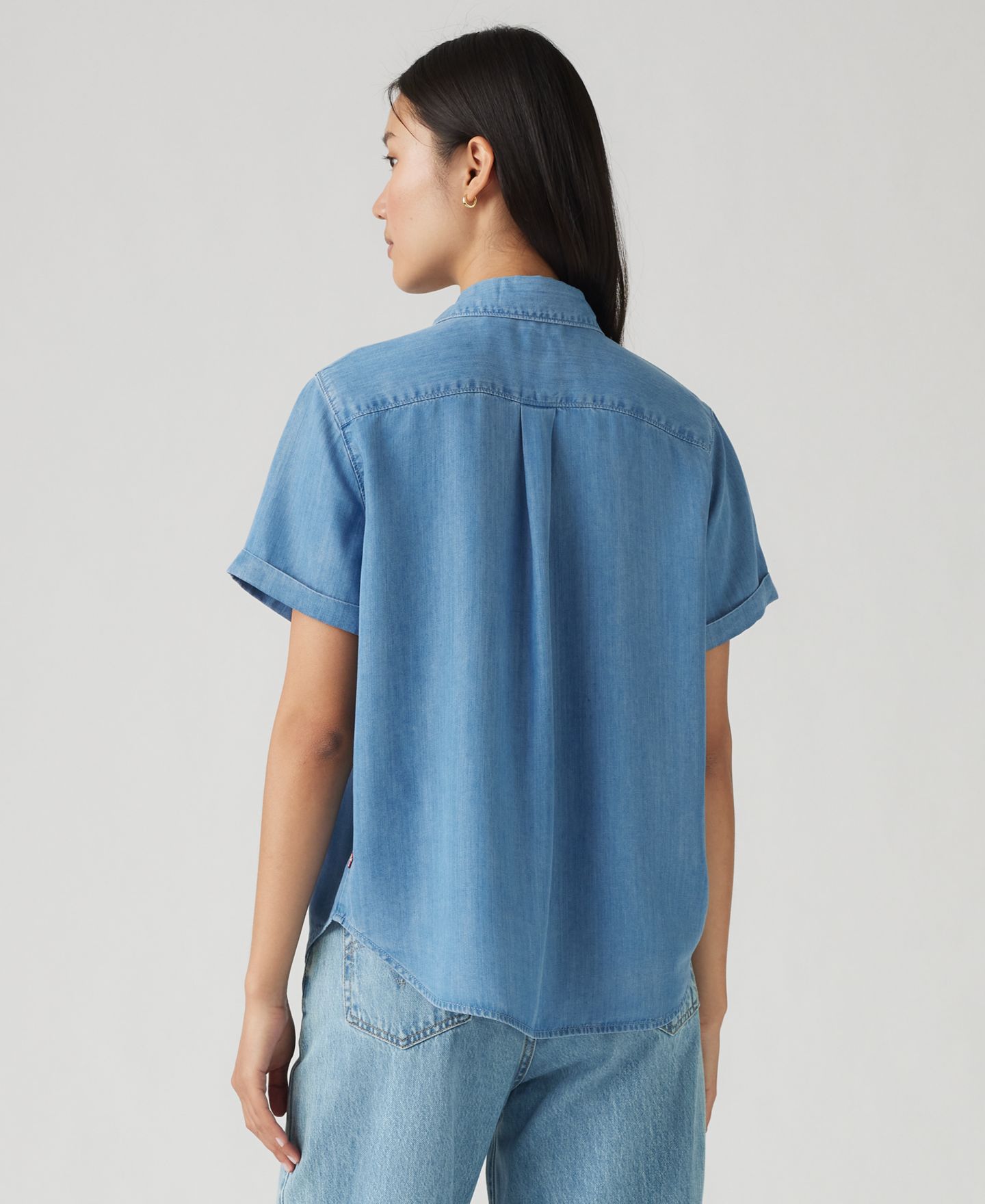 Женская рубашка Levi's Oakley Short-Sleeve Button Down, цвет: Fire Barrel — фото 4