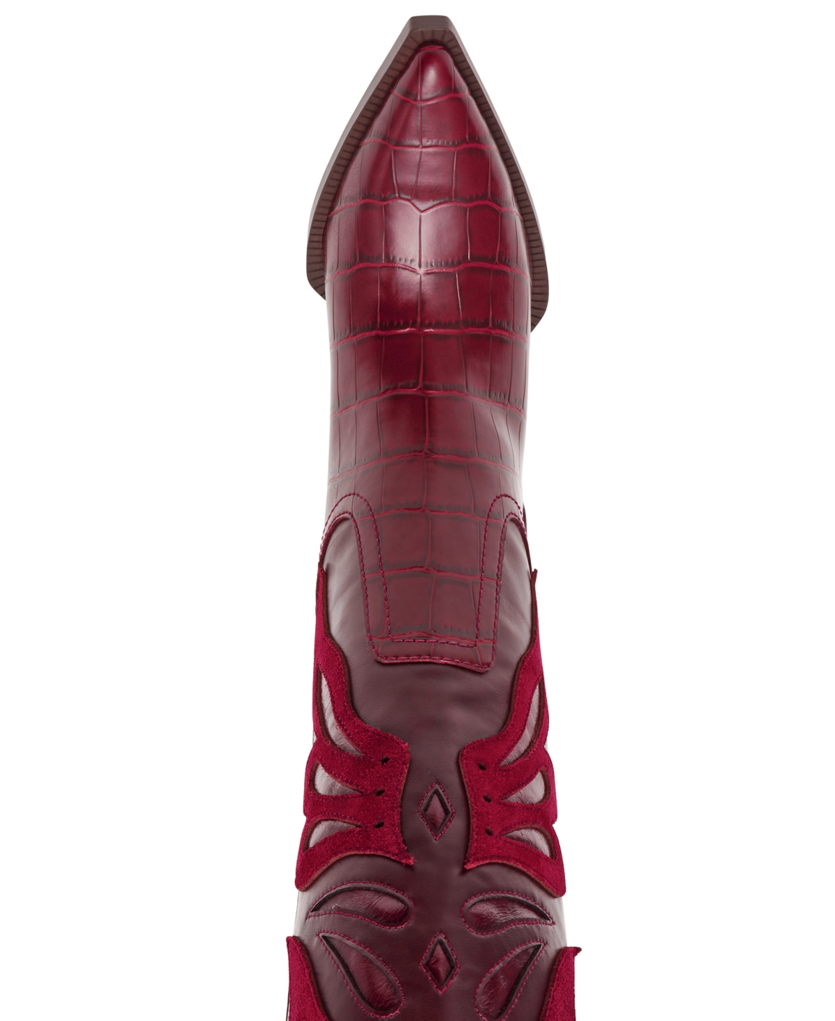 Steve Madden Women's Kaz Knee-high High-heel Western Cowboy Boots In Burgundy