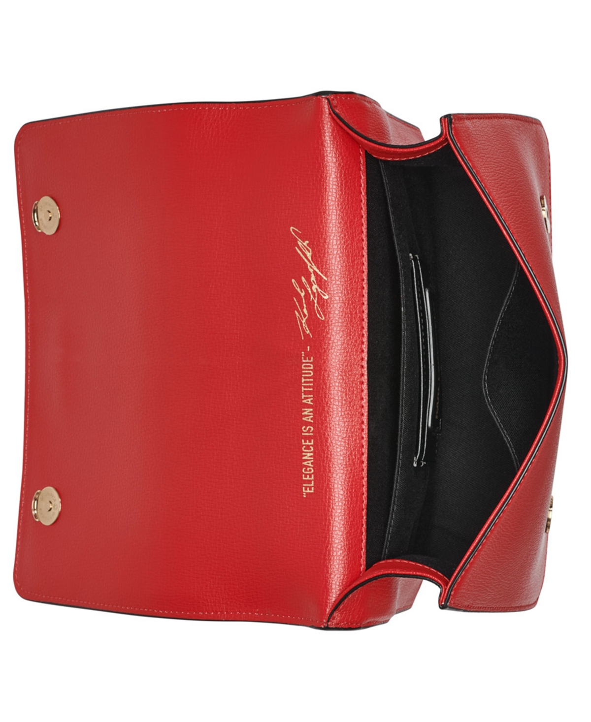 Karl Lagerfeld Simone Flap Crossbody In Red