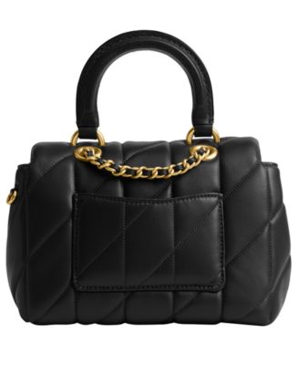 Quilted Tabby Mini Leather Top Handle Bag