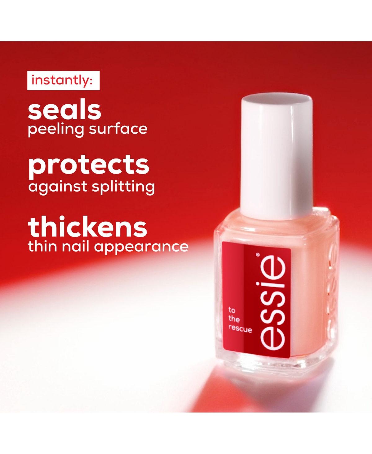 Essie To The Rescue Uv Gel Damage Nail Repair, 0.46 Oz. In Transparent