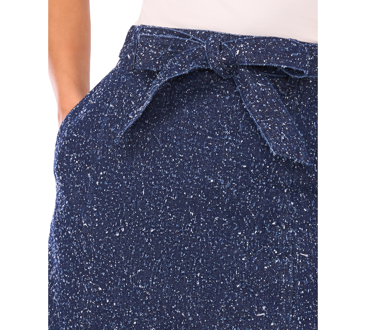 Cece Women's Stitched Down Pleated Mini Skirt In Blue