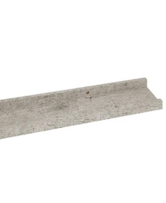 Wall Shelf Set of 4 Concrete Grey MDF 39.4x3.5x1.2 in