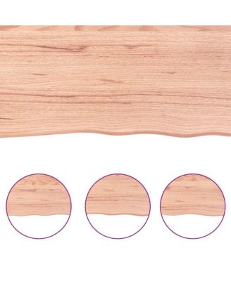 Wall Shelf Light brown Solid oak wood Large Foldable Wall Shelf