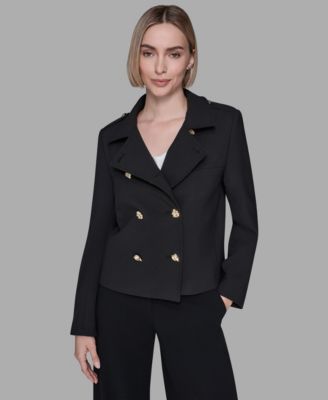 Women's Collared Double-Breasted Jacket