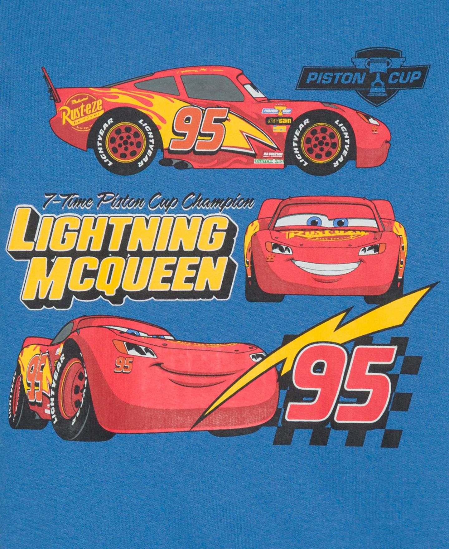Свитшот Cars Piston Cup Champion Crewneck Sweatshirt для мальчиков-малышей, цвет: Синий — фото 3
