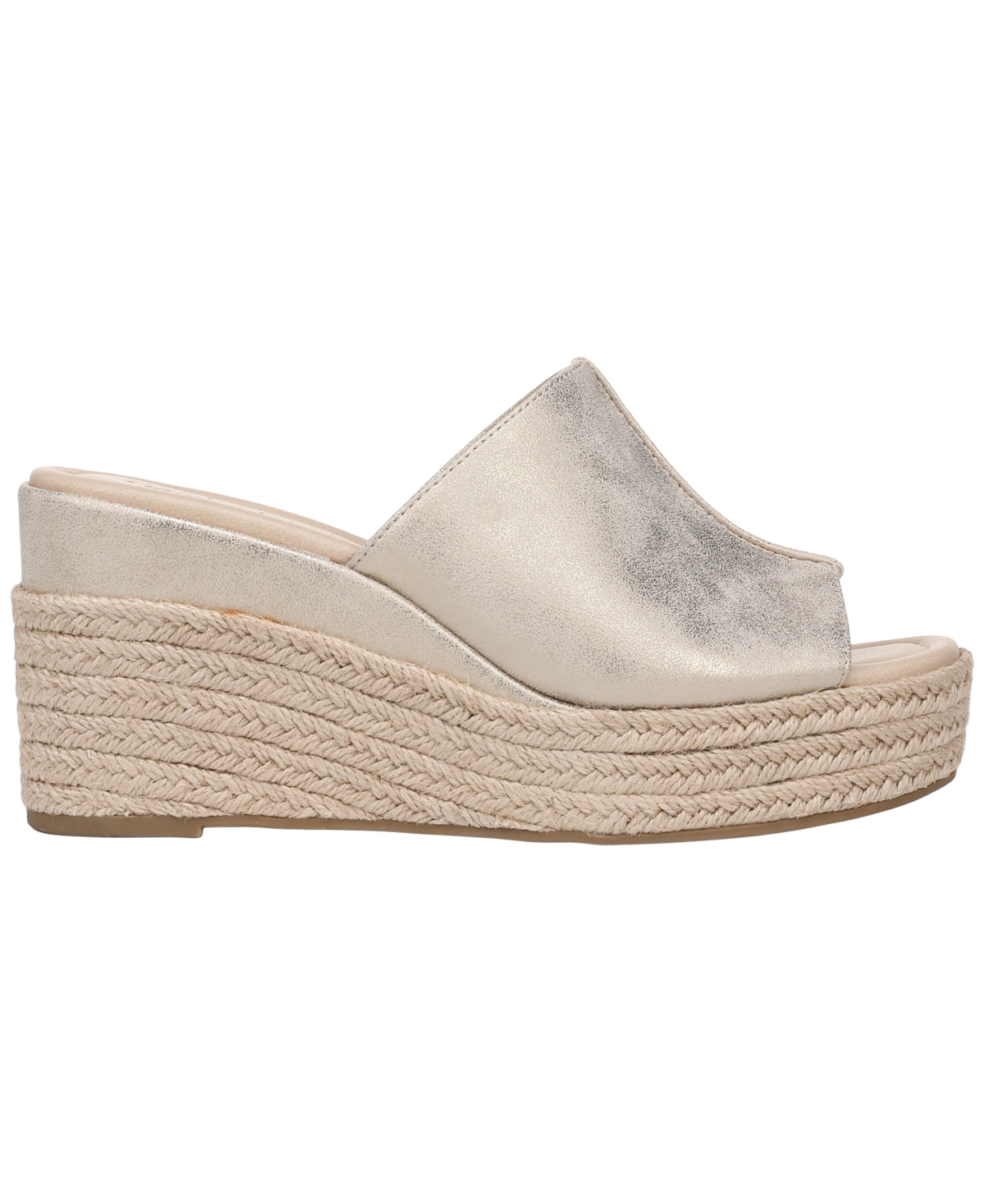 Lifestride Haute Espadrille Platform Wedge Slide Sandal In Neutral