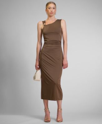RACHEL Rachel Roy - Women's One Shoulder Midi Dress