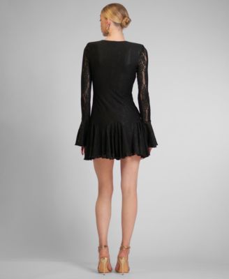 Women's Alanna Textured Knit Crewneck Mini Dress