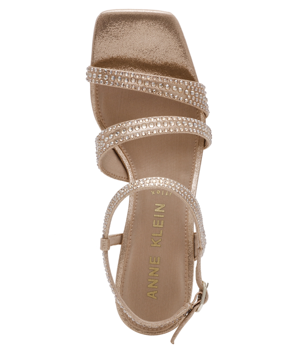 Anne Klein Women's Sonoma-c Square Toe Dress Sandals In Gold