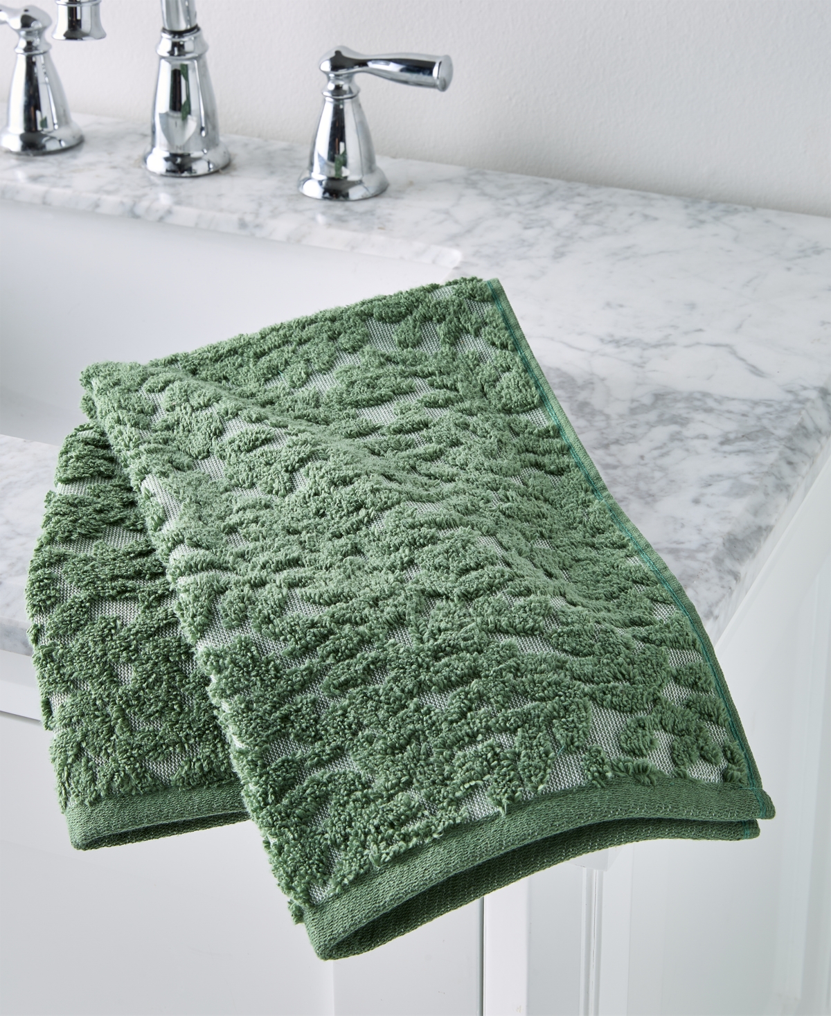 Charter Club Signature Boxwood Hand Towel, 20" x 30", Exclusively at Macy's