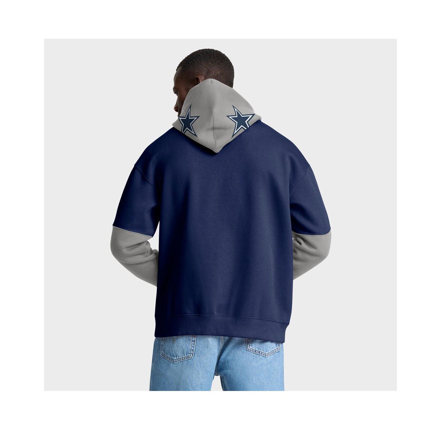 Men's Navy Dallas Cowboys Helmet Pullover Hoodie