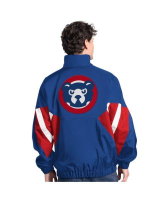 Men's Royal Chicago Cubs Cooperstown Chief Half-Zip Pullover Hoodie