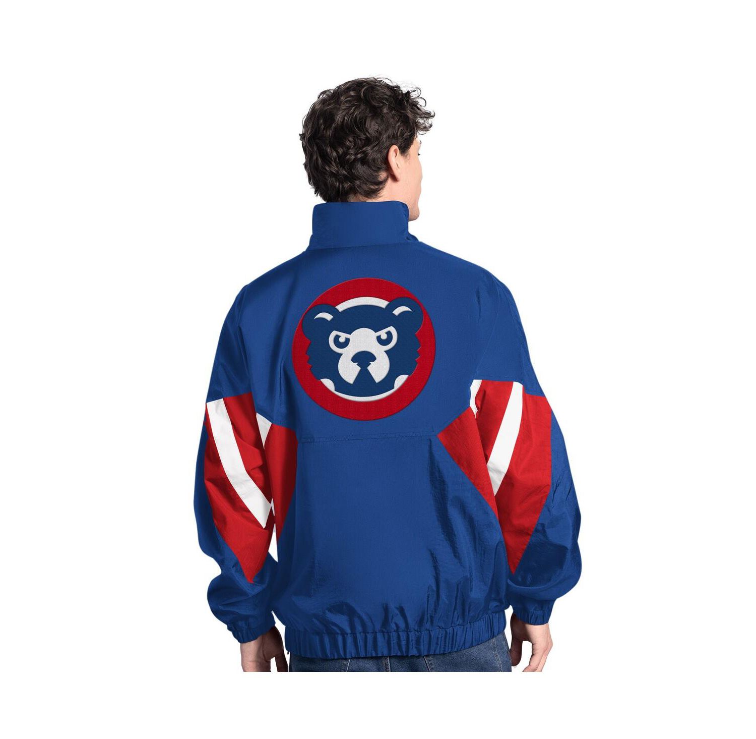 Men's Royal Chicago Cubs Cooperstown Chief Half-Zip Pullover Hoodie