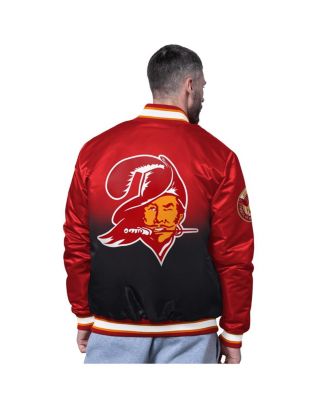 Men's Red Tampa Bay Buccaneers Retro Pass Rush Varsity Full-Snap Jacket