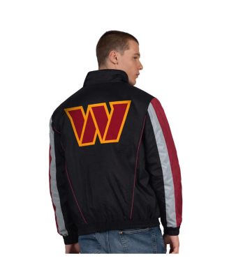 Men's Black Washington Commanders Thursday Night Gridiron Half-Zip Jacket