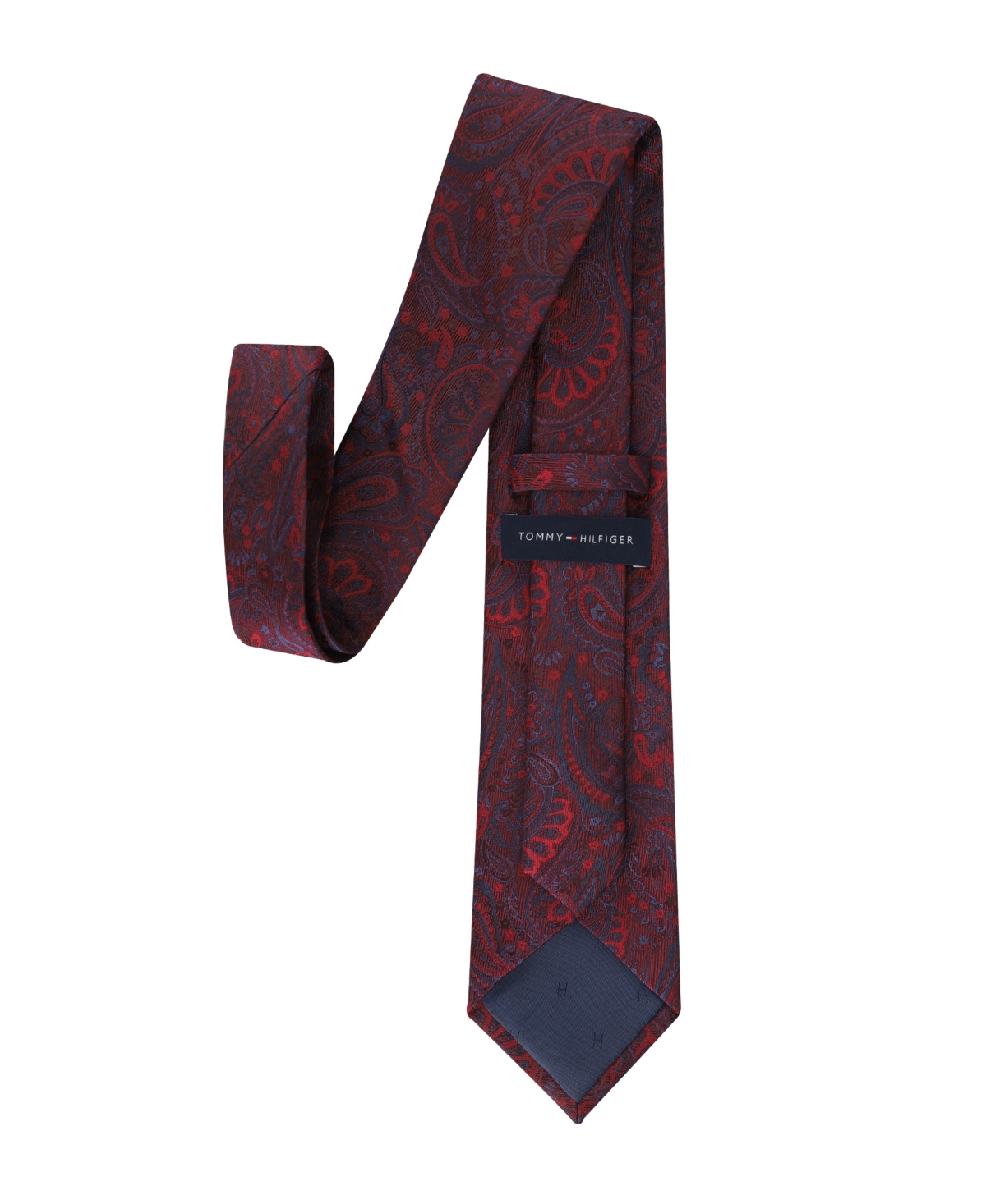 Tommy Hilfiger Men's Benson Paisley Printed Tie In Red