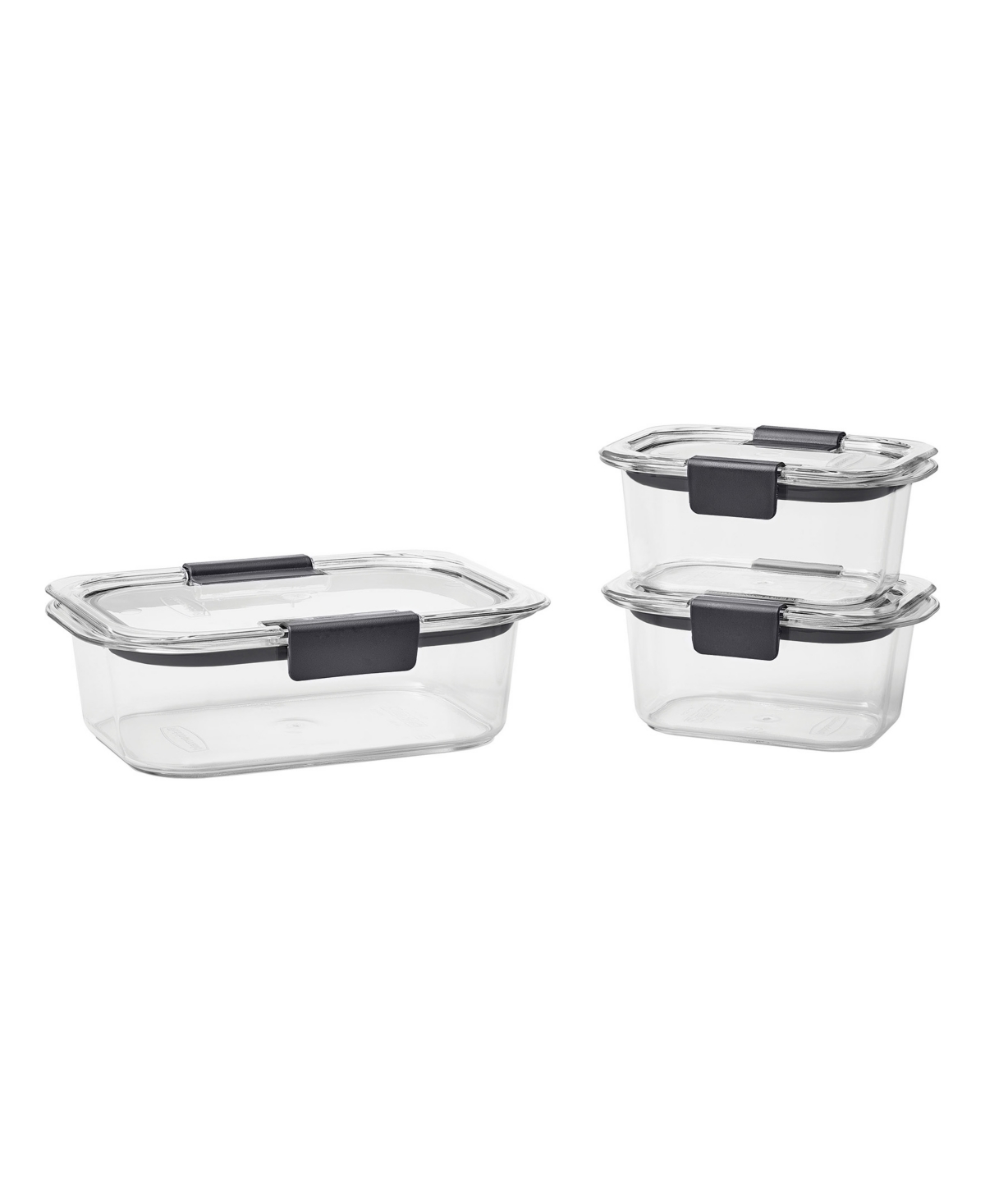Rubbermaid Brilliance 6-pc. Leak-proof Food Storage Containers With Airtight Lids In Transparent