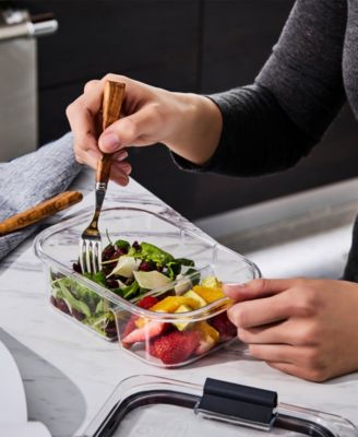 Brilliance 2.85-Cup Meal Prep 2-Compartment Food Storage Containers, 5-Pack