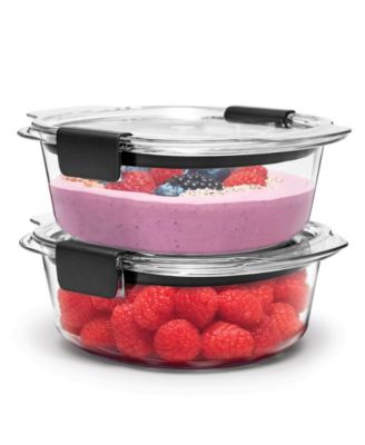 Rubbermaid - Brilliance Round Leak Proof 2.17-Cup Food Storage Containers, 2-Pack
