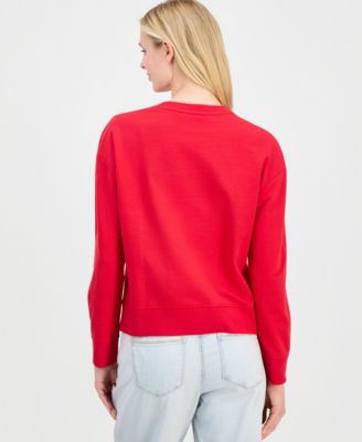 Nautica Women's Embellished Heart Graphic Sweatshirt 