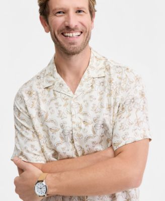 Men's Jack Line Printed Short-Sleeve Shirt, Macy's Exclusive